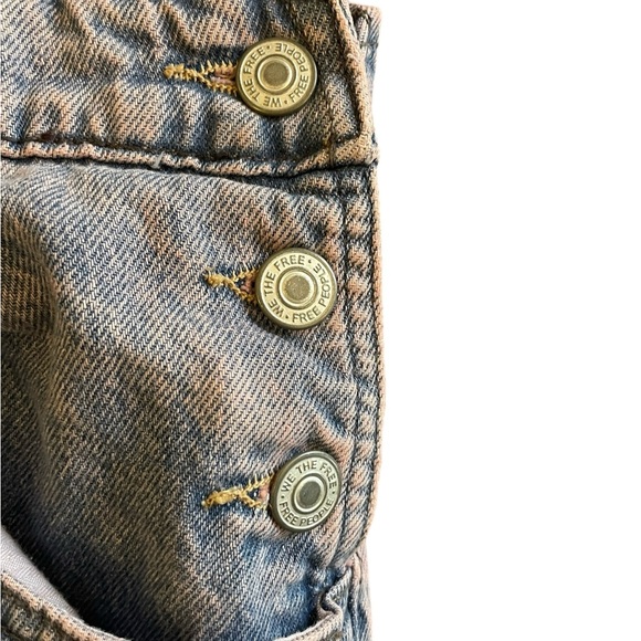 FREE PEOPLE Ziggy Pink Dreams Denim Overalls - Picture 6 of 15